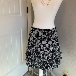 Alfani Petite Flowy Ruffled Skirt - EC - Vintage - 4P